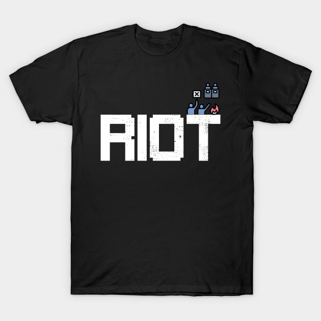 Riot Design T-Shirt by Bazzar Designs